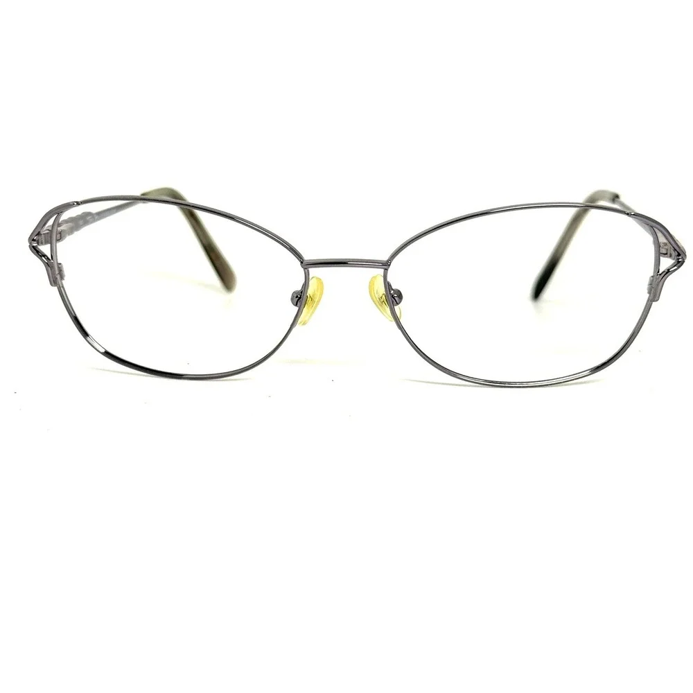 Tres Jolie by Marchon 187 434 Gunmetal Eyeglasses Frames 57-17-140 Rhinestone